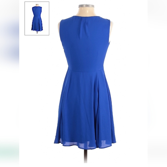 Royal Blue Express Keyhole Dress Size 0 - Picture 2 of 4